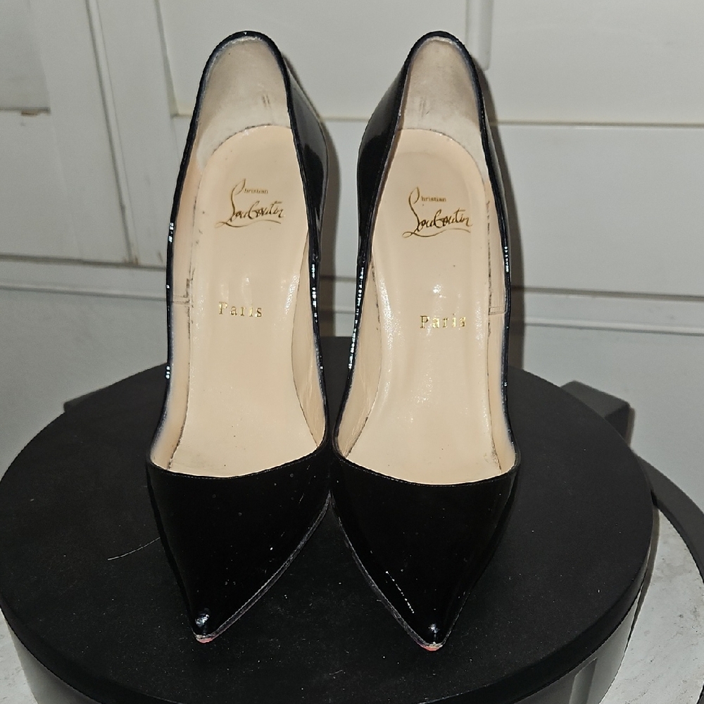 Christian Louboutin Black Patent Heels
